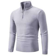 2023 Men's Plus Size Fleece Zip Mock Neck Sweater - Priceless Collect LLC