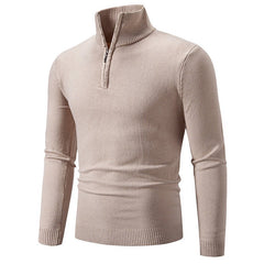 2023 Men's Plus Size Fleece Zip Mock Neck Sweater - Priceless Collect LLC
