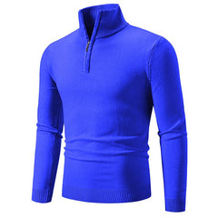 2023 Men's Plus Size Fleece Zip Mock Neck Sweater - Priceless Collect LLC