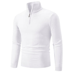 2023 Men's Plus Size Fleece Zip Mock Neck Sweater - Priceless Collect LLC