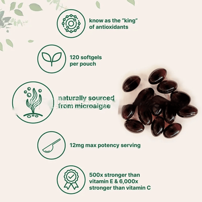 Astaxanthin Soft Capsules – 120 Tablets - Priceless Collect LLC