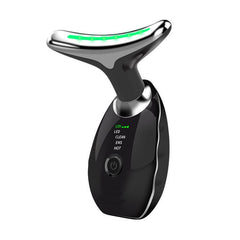 Beauty Facial Massager, 7 Color Wavy Acne Beauty Microcurrent Facial Device Skin Firming for Face Neck Beauty Device, - Priceless Collect LLC