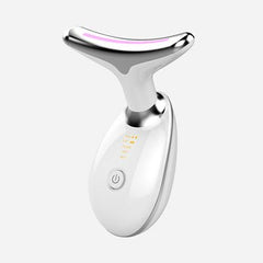 Beauty Facial Massager, 7 Color Wavy Acne Beauty Microcurrent Facial Device Skin Firming for Face Neck Beauty Device, - Priceless Collect LLC