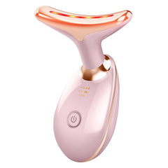 Beauty Facial Massager, 7 Color Wavy Acne Beauty Microcurrent Facial Device Skin Firming for Face Neck Beauty Device, - Priceless Collect LLC