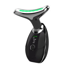 Beauty Facial Massager, 7 Color Wavy Acne Beauty Microcurrent Facial Device Skin Firming for Face Neck Beauty Device, - Priceless Collect LLC