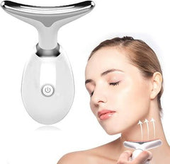 Beauty Facial Massager, 7 Color Wavy Acne Beauty Microcurrent Facial Device Skin Firming for Face Neck Beauty Device, - Priceless Collect LLC