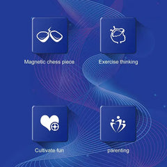 Chess Board Game Magnetic Effect - Priceless Collect LLC