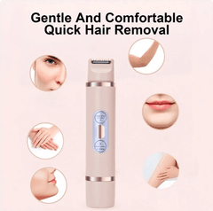 Dual-Head Electric Shaver Painless Women's Epilator Bikini Hair Removal Device Automatic Hair Trimmer Underarm Facial Lips Leg - Priceless Collect LLC