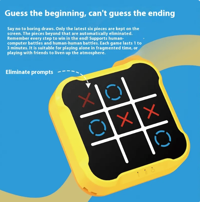 Educational Tic-Tac-Toe Toy for Kids - Priceless Collect LLC