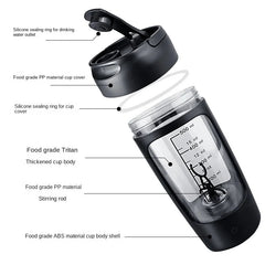 Electric Portable Whey Protein Shaker Bottle - Priceless Collect LLC