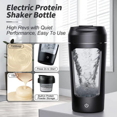 Electric Portable Whey Protein Shaker Bottle - Priceless Collect LLC