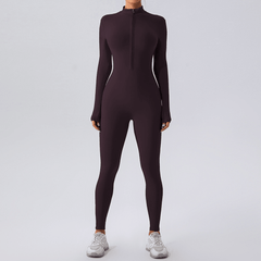 Fleece-Lined Yoga Jumpsuit - Priceless Collect LLC