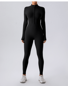 Fleece-Lined Yoga Jumpsuit - Priceless Collect LLC