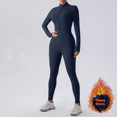 Fleece-Lined Yoga Jumpsuit - Priceless Collect LLC