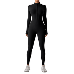 Fleece-Lined Yoga Jumpsuit - Priceless Collect LLC