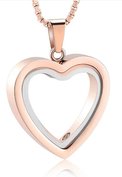 Heartfelt Remembrance: Stainless Steel Heart-Shaped Cremation Pendant - Priceless Collect LLC