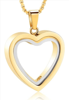 Heartfelt Remembrance: Stainless Steel Heart-Shaped Cremation Pendant - Priceless Collect LLC