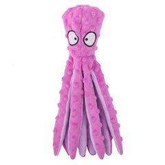 Interactive Bite-resistant Plush Octopus Pet Toy - Priceless Collect LLC