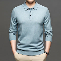 Men's Lapel Knit Pullover Sweater - Priceless Collect LLC