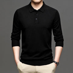 Men's Lapel Knit Pullover Sweater - Priceless Collect LLC
