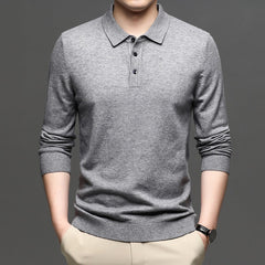 Men's Lapel Knit Pullover Sweater - Priceless Collect LLC