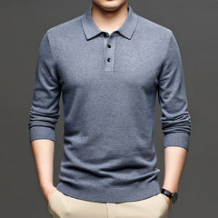 Men's Lapel Knit Pullover Sweater - Priceless Collect LLC
