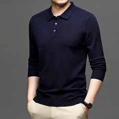 Men's Lapel Knit Pullover Sweater - Priceless Collect LLC