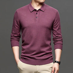 Men's Lapel Knit Pullover Sweater - Priceless Collect LLC