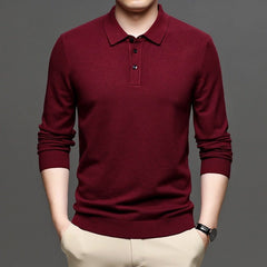 Men's Lapel Knit Pullover Sweater - Priceless Collect LLC