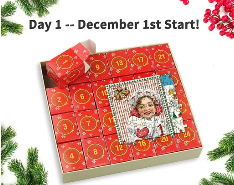 Merry Jigsaw Advent Calendar Puzzle - Priceless Collect LLC