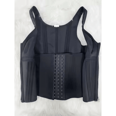 Mesh Waist Slimming Three-Breasted Shapewear Corset - Priceless Collect LLC