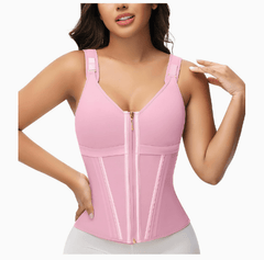 Mesh Waist Slimming Three-Breasted Shapewear Corset - Priceless Collect LLC