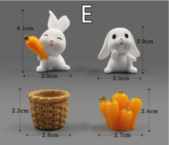 Mini Resin Animal Figurines – DIY Micro-Landscape Decor - Priceless Collect LLC