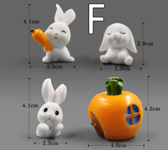 Mini Resin Animal Figurines – DIY Micro-Landscape Decor - Priceless Collect LLC