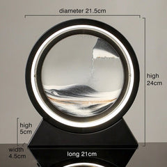 Moving Sand Art Landscape Table Lamp - Priceless Collect LLC