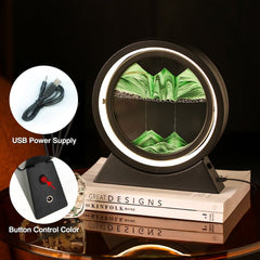 Moving Sand Art Landscape Table Lamp - Priceless Collect LLC