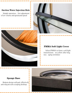 Moving Sand Art Landscape Table Lamp - Priceless Collect LLC