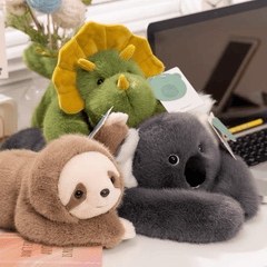 Panda, Koala, Sloth, Dinosaur, Bear & Little Panda Plush Doll Gift – Kids Soft Stuffed Toy - Priceless Collect LLC