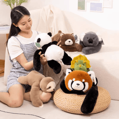 Panda, Koala, Sloth, Dinosaur, Bear & Little Panda Plush Doll Gift – Kids Soft Stuffed Toy - Priceless Collect LLC