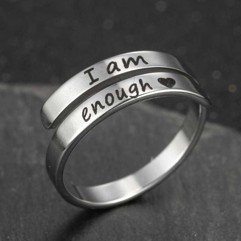 Retro Stainless Steel English Double Ring - Priceless Collect LLC