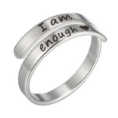 Retro Stainless Steel English Double Ring - Priceless Collect LLC