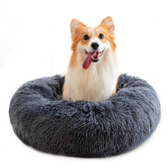 Round Plush Dog Bed for Small Dogs and Puppies - Priceless Collect LLC