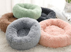 Round Plush Dog Bed for Small Dogs and Puppies - Priceless Collect LLC