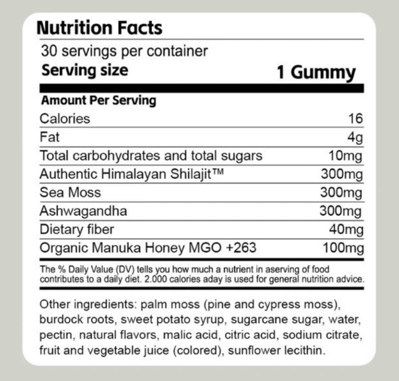 Shilajit 3-in-1 Gummies for Men - Priceless Collect LLC