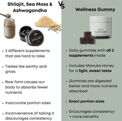 Shilajit 3-in-1 Gummies for Men - Priceless Collect LLC