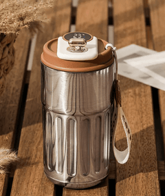 Smart Digital Thermal Bottle Portable Coffee Mug Stainless Steel Water Bottle In-Car Insulated Cup Keep Cold Vacuum Flasks 450ml - Priceless Collect LLC
