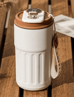 Smart Digital Thermal Bottle Portable Coffee Mug Stainless Steel Water Bottle In-Car Insulated Cup Keep Cold Vacuum Flasks 450ml - Priceless Collect LLC