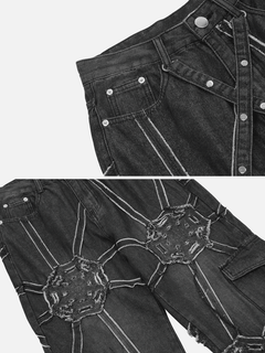 Spider Denim Pants - Priceless Collect LLC