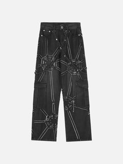 Spider Denim Pants - Priceless Collect LLC