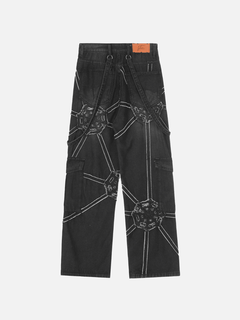 Spider Denim Pants - Priceless Collect LLC